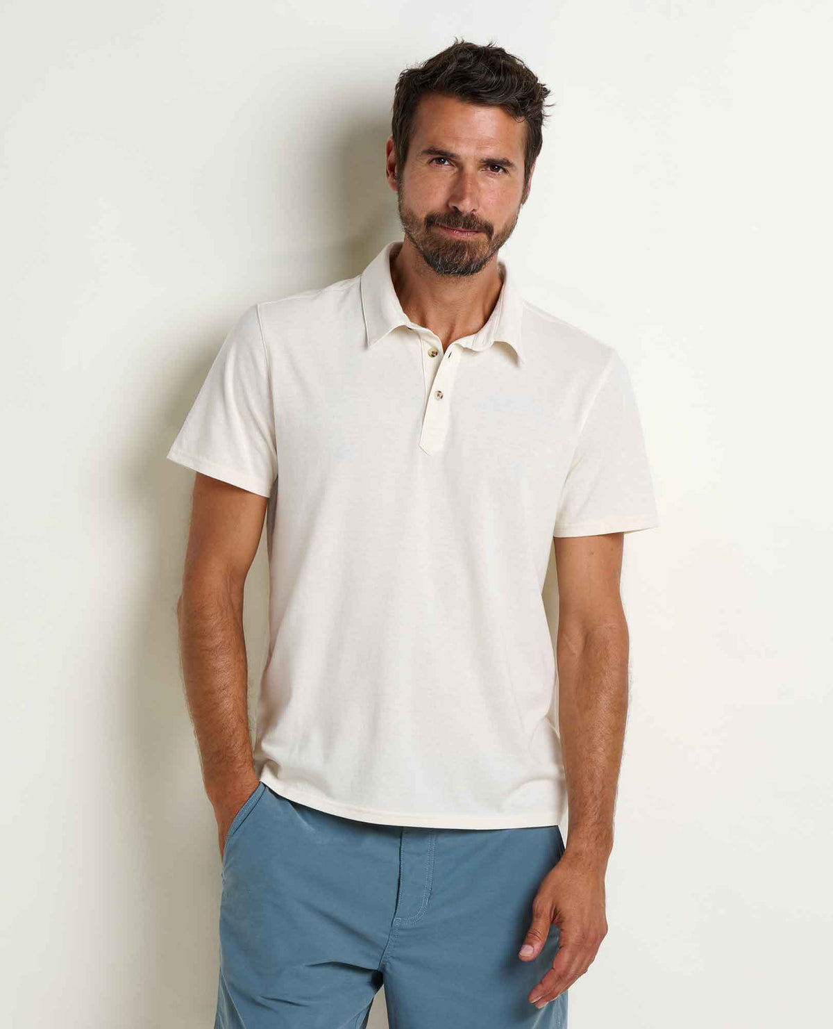 Toad&Co Men's Re-Form Polo - Sustainable Recycled Cotton & Polyester Polo