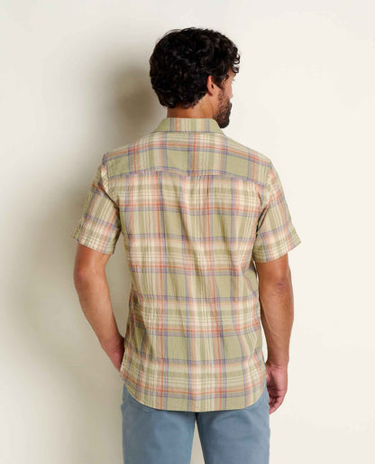 Toad&Co Men's Fletcher Shirt - Organic Cotton Stretch Seersucker Shirt