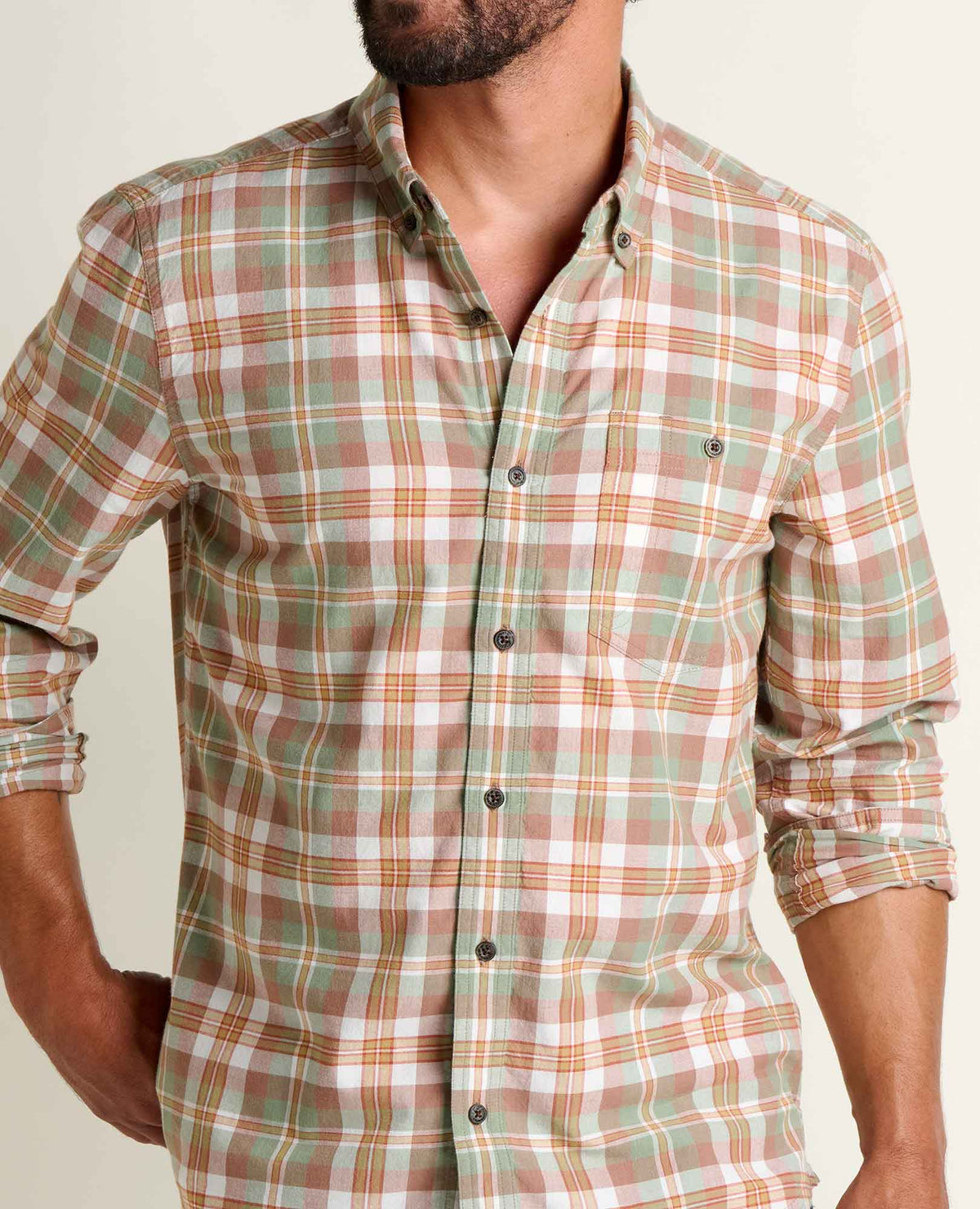 Toad&Co Men's Airscape Long Sleeve Shirt - Organic Cotton Button-Down