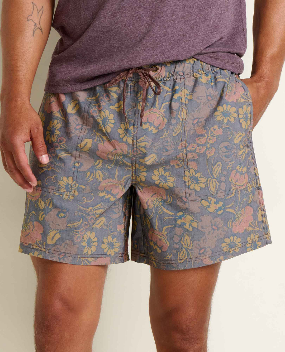 Toad&Co Men's Boundless Pull-On Short - Organic Cotton Stretch Adventure Short