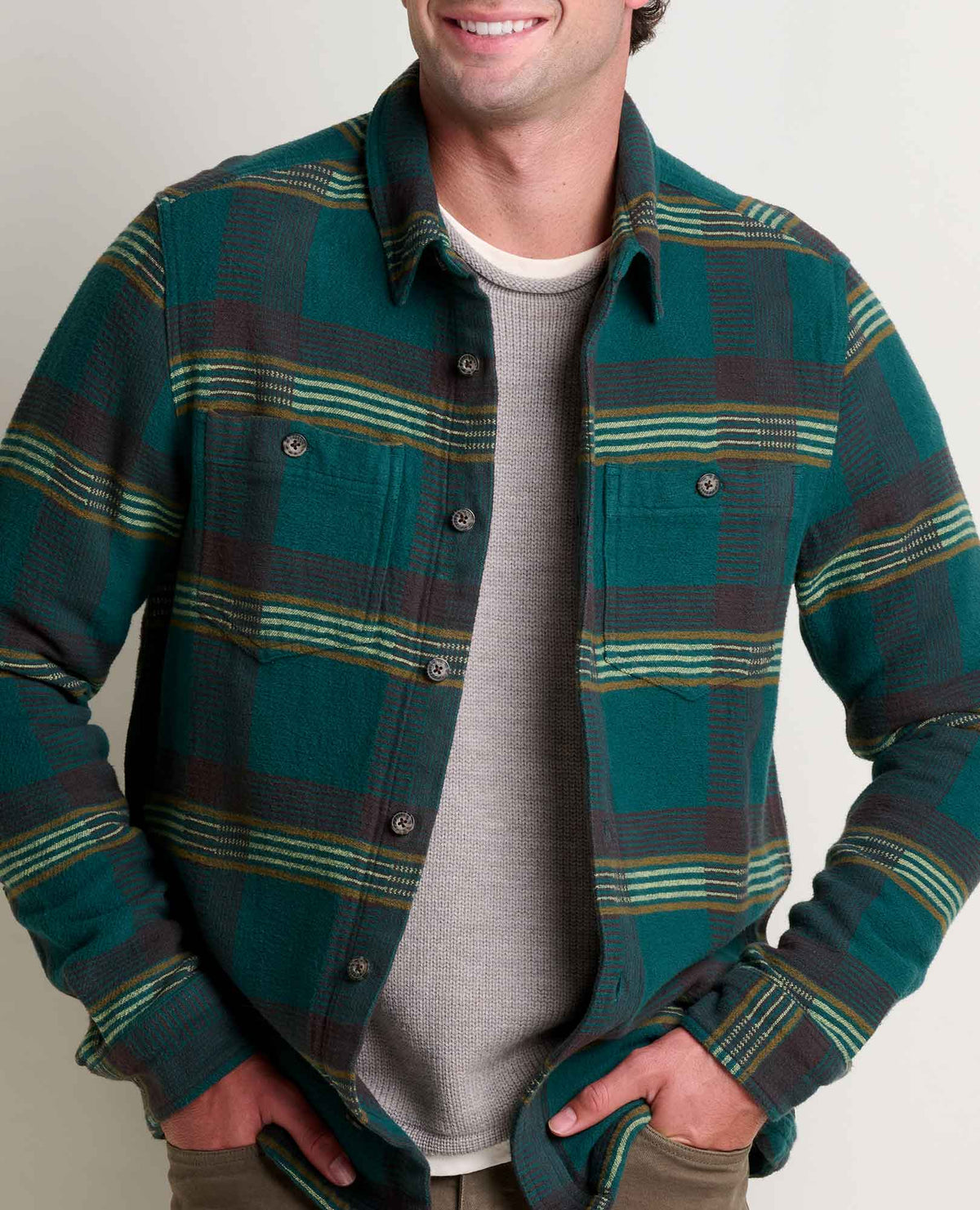 Toad&Co Men's Rockland Heavyweight Organic Cotton Flannel Shirt