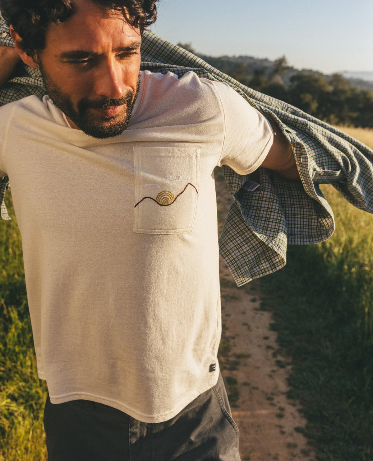 Toad&Co Men's Re-Form Embroidered Crew - Sustainable Recycled Cotton Tee