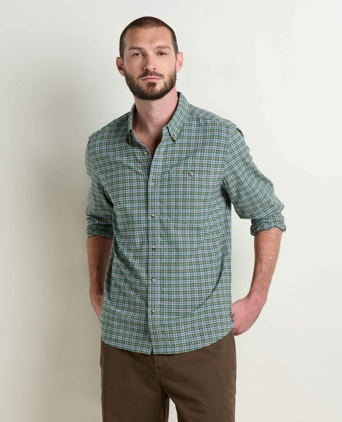 Toad&Co Men's Airscape Long Sleeve Shirt - Organic Cotton Button-Down