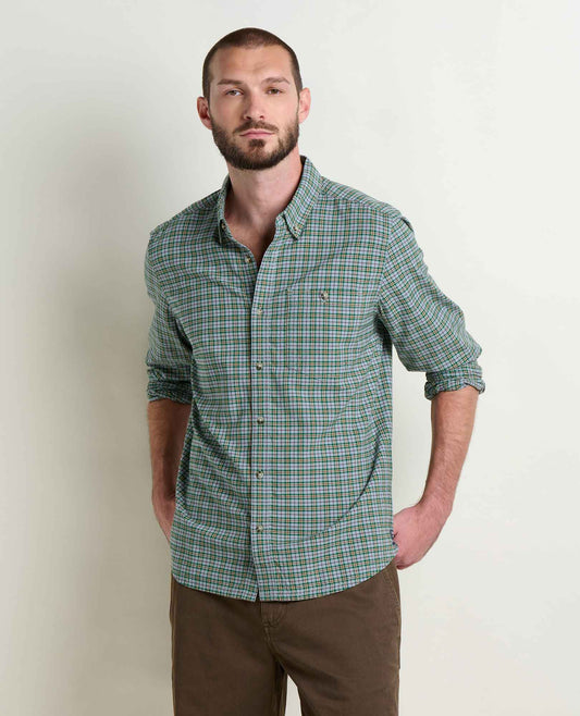 Toad&Co Men's Airscape Long Sleeve Shirt - Organic Cotton Button-Down