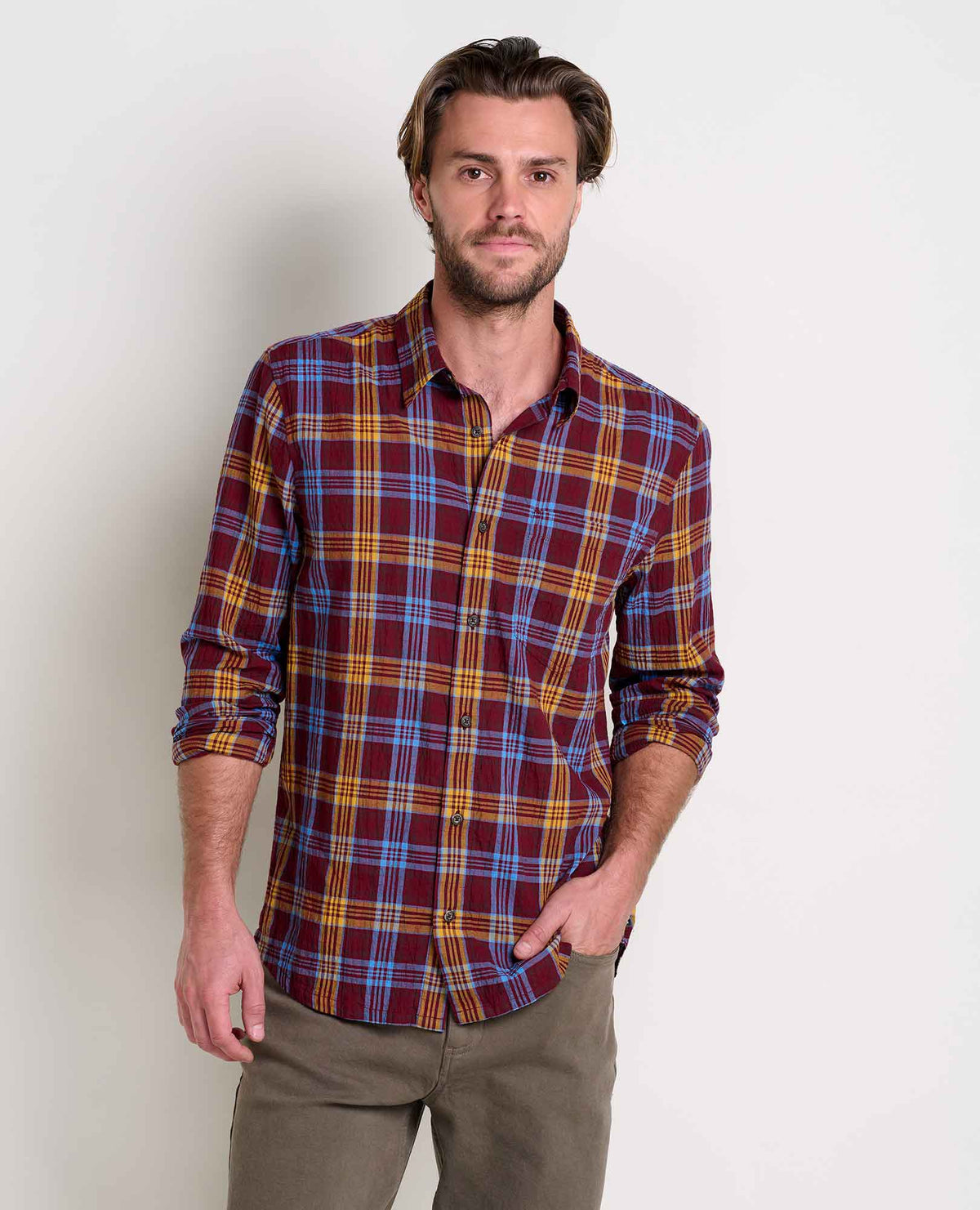 Toad&Co Fletcher Organic Cotton Long Sleeve Shirt - Travel Friendly