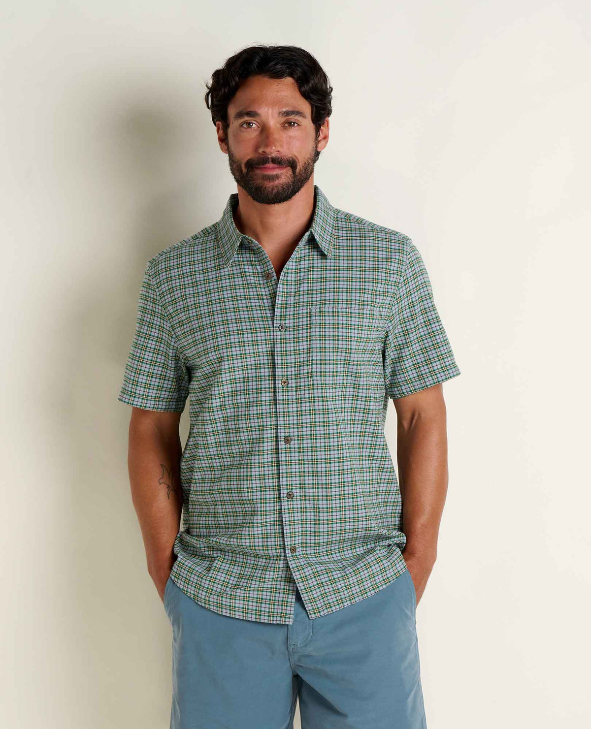 Toad&Co Airscape Shirt - Yarn-Dyed Organic Cotton Breathable Men's Shirt