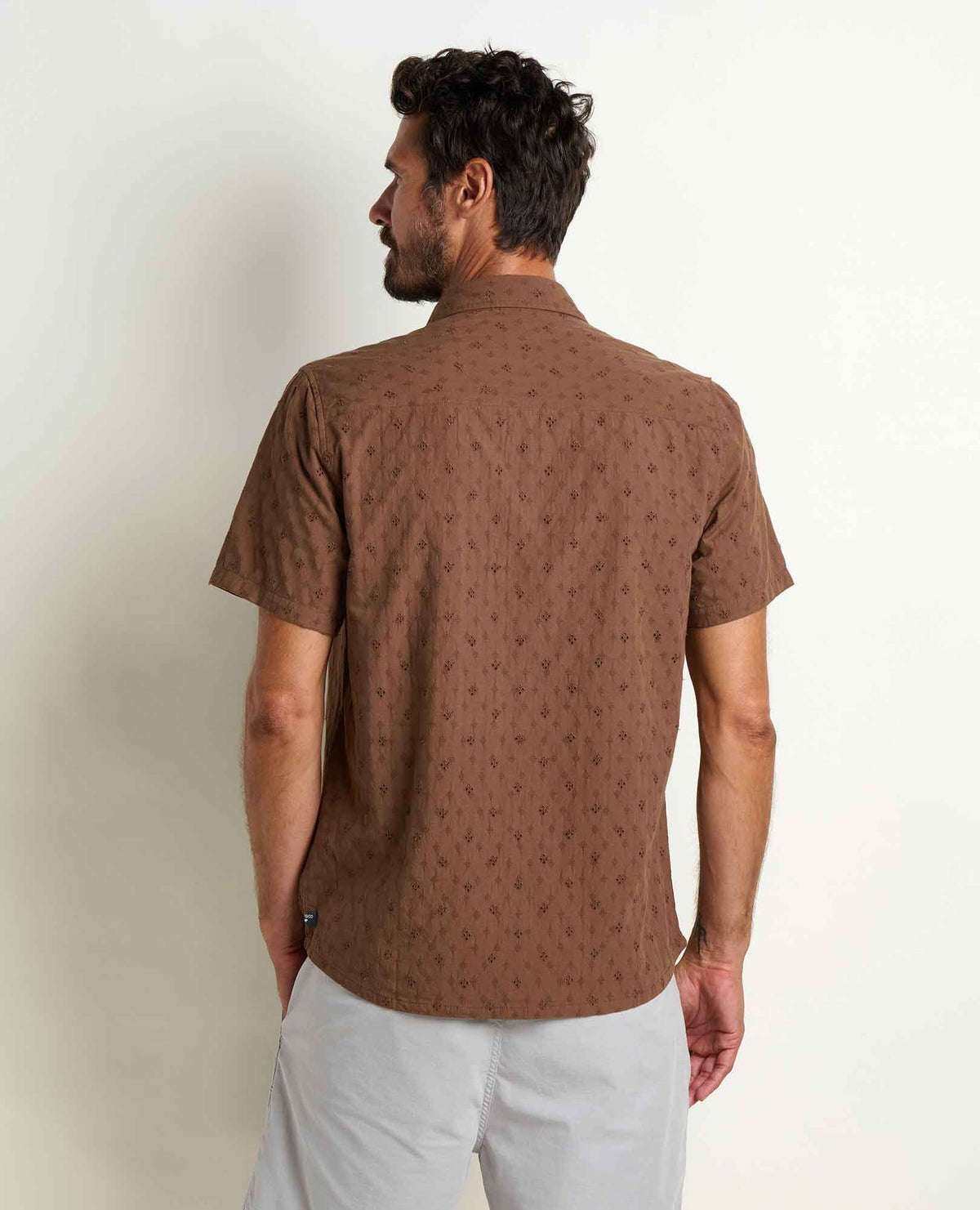 Toad&Co Airscape Embroidered Shirt - Organic Cotton Tropical Shirt for Men