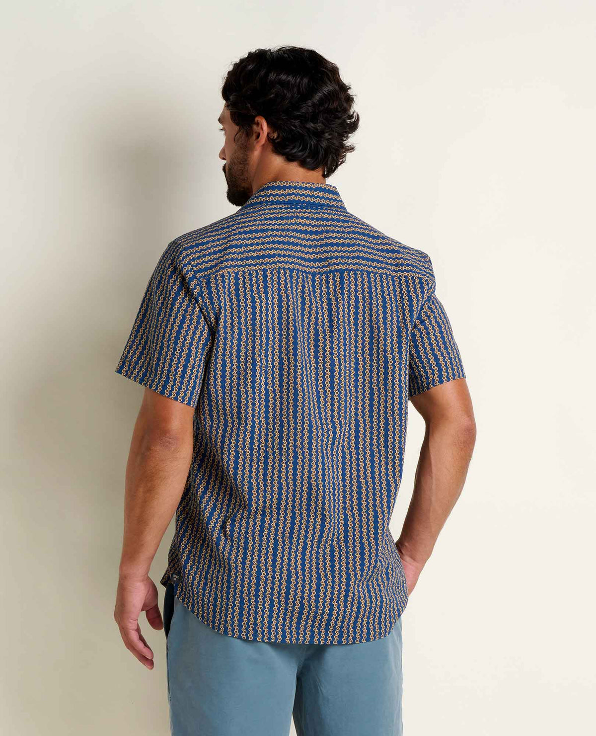 Toad&Co Men's Fletcher Shirt - Organic Cotton Stretch Seersucker Shirt