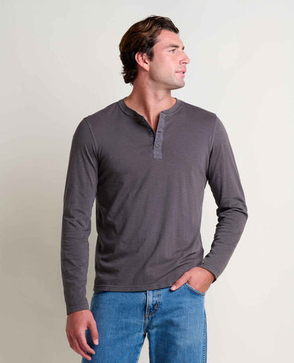 Toad&Co Men's Primo Long Sleeve Henley - Organic Cotton Tee by Toad&Co