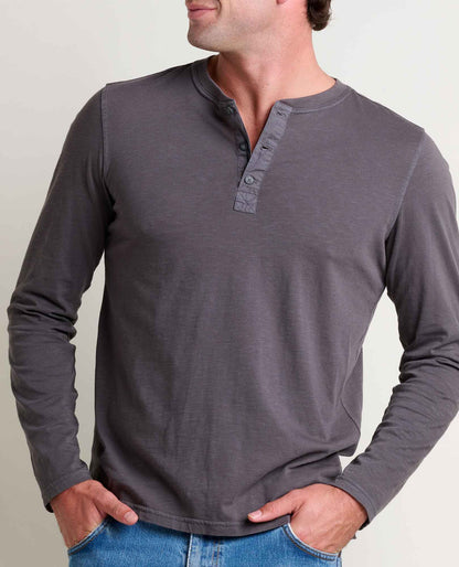 Toad&Co Men's Primo Long Sleeve Henley - Organic Cotton Tee by Toad&Co