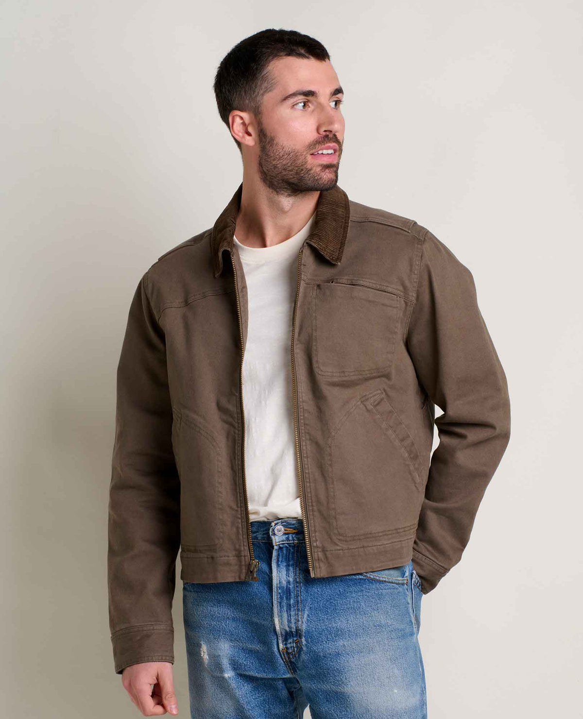 Toad&Co Men's Organic Cotton Denim Trucker Jacket
